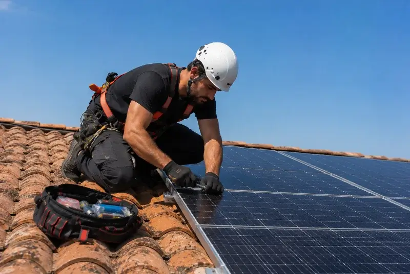 Maintenance et monitoring de panneaux solaires à Tramoyes