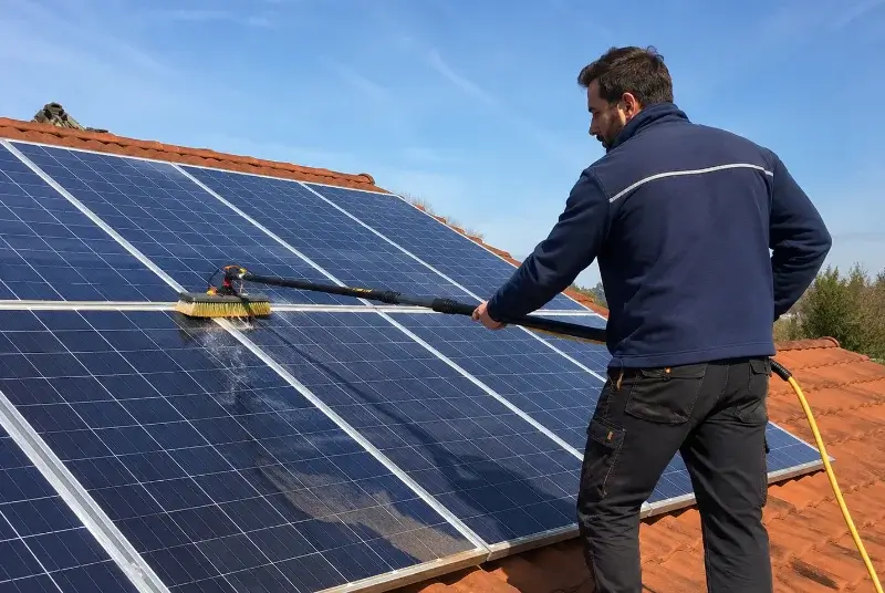 Nettoyage et entretien de panneaux solaires à Tramoyes